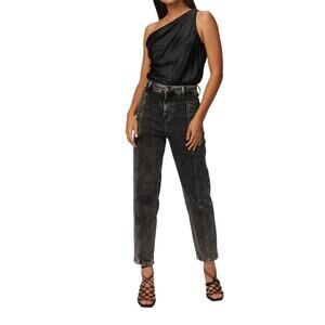 NEW IN THE MOOD FOR LOVE lara croft jeans in washed dark grey